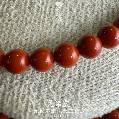 versatile 6mm red agate necklace or bracelet